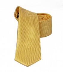                    NM slim szövött nyakkendő - Aranysárga Aprómintás nyakkendő
